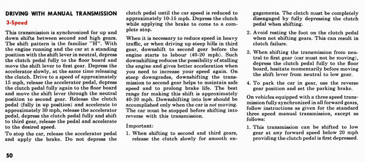 1964 Ford Fairlane Owners Manual Page 1